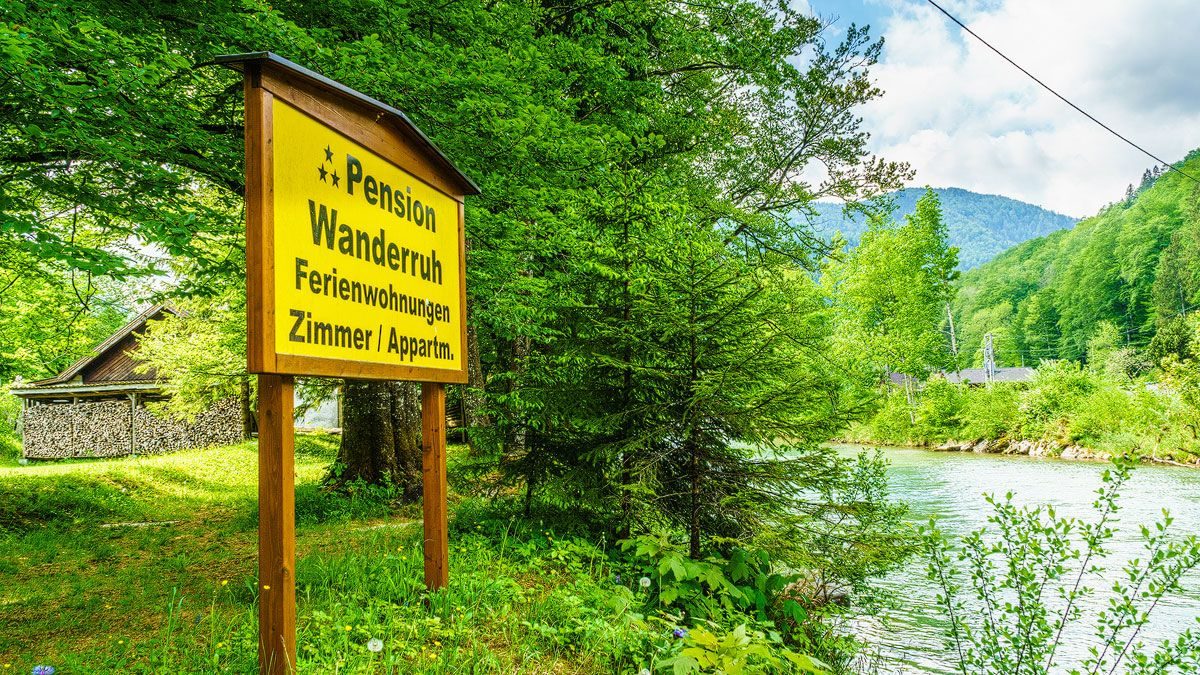 Pension Wanderruh am Almfluss